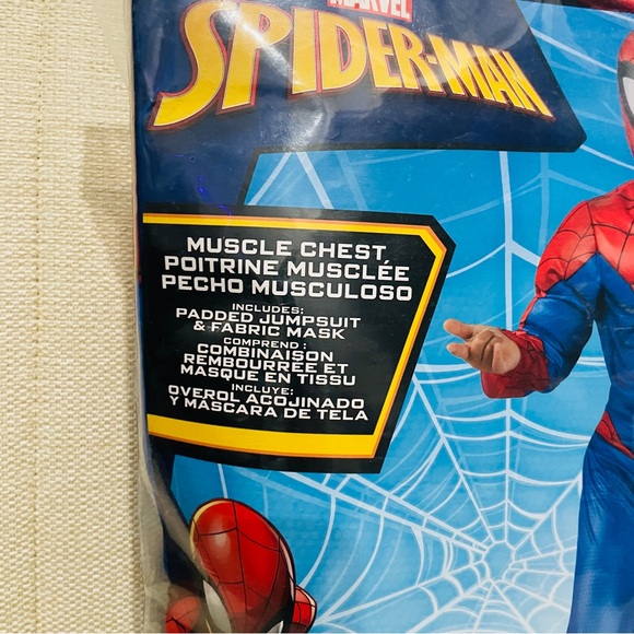 NEW‎ Marvel Spiderman Child Kid Costume Size M 8-10 - Picture 2 of 5